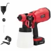 Varan Motors – CP32380 Akku-Farbsprühgerät 20V 2Ah Farbspritzpistole 800ml Sprayer Farbsprühgerät Mit Ladegerät 19
